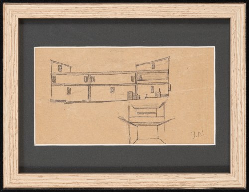 Jerzy Nowosielski (1923-2011), Szkic architektoniczny