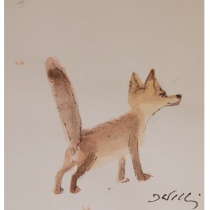 Józef Wilkoń, Lisek ’ Projekt ilustracji 'Bajki o zwierzętach’ Ignacego Krasickiego