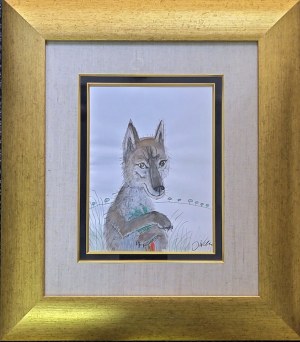 Józef Wilkoń, Wilczek, Ilustracja do książki ‘Bajki o zwierzętach’ Ignacego Krasickiego