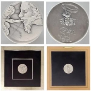 Salvador Dali, Srebrny medal z serii 10 Przykazań