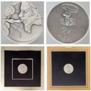 Salvador Dali, Srebrny medal z serii 10 Przykazań