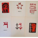 Piotr Młodożeniec, Szablony plakatów (teka 11 egzemplarzy), 1980-1985.