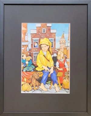 Zbigniew Seweryn, Historia żółtej ciżemki, do pracy dołączona książka ‘Polskie baśnie’ w której widnieje ilustracja