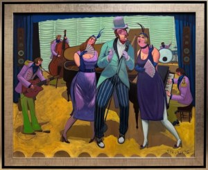 Jacek Pałucha, Scena rodzajowa, 80x100cm
