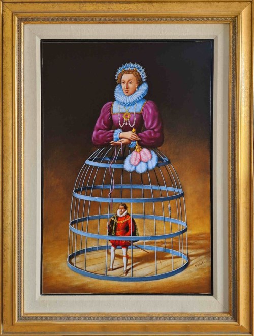 Rafał Olbiński, Gloriana, 1994, obraz katalogowany