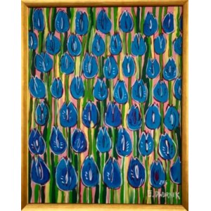 Edward Dwurnik, Niebieskie tulipany