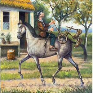 Dariusz Miliński, Kopiący się z koniem
