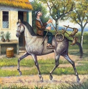 Dariusz Miliński, Kopiący się z koniem