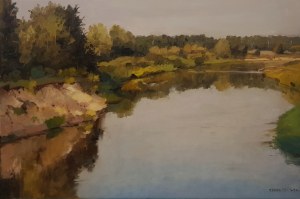 Jakub Podlodowski, Rzeka Bug w Zbereżu, 40x60