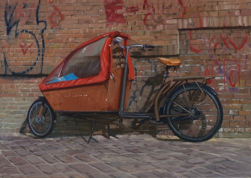 Jakub Podlodowski, Amsterdam - Rower, 50x70, 2021