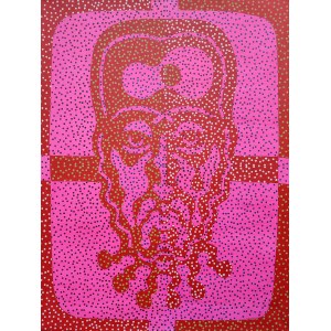 Jan Wyżykowski, Jezus Bóg - Nowy Strukturalizm, 131x100 2020