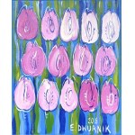 Edward Dwurnik, Różowe Tulipany, 2018