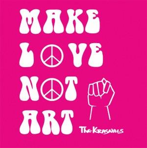 The Krasnals, digigraphie na papierze, 2023, 60 x 60 cm, ed. 1/19, wg obrazu The Krasnals Make love not art, 2013, olej na płótnie