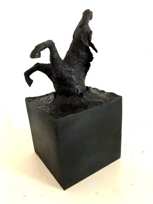 Jerzy Skolimowski, Donkey for ever, ed. .../8, 2023, 37 x 17 x 17 cm, brąz patynowany