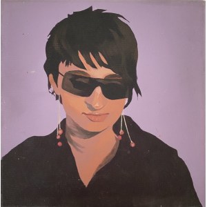 Anna Reinert, Łucja, 2005 olej na płótnie, 20 x 20 cm, sygn. tył