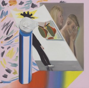 Sławek ZBIOK Czajkowski, From Liberations Serie - Art is fragile, 2016, akryl na płótnie, 120 x 120 cm