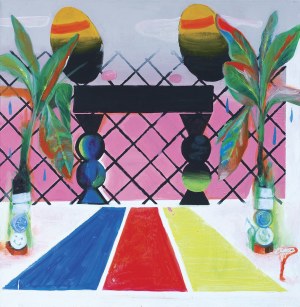 Sławek ZBIOK Czajkowski, From Liberations Serie - Untitled, 2016, akryl na płótnie, 120 x 120 cm
