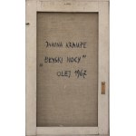 Janina Kraupe-Świderska, Błyski nocy, 1967, technika mieszana na płótnie, 92 x 58,5 cm, opr. 94 x 60 cm