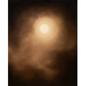Łukasz Surowiec, The End Happens in Silence. From the Sun cycle, Koniec dzieje się w ciszy. Z cyklu Słońce, olej na płótnie, 180x145cm, 2024
