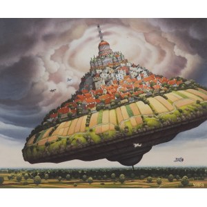 Jacek Yerka, Twister, ed. 2/50, giclee, papier Hahnemuhle German Etching 310g, wymiar zadruku: 54 x 65 | wymiar arkusza 61 x 71 cm