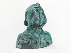 Andrzej Pągowski, Papierosy są do dupy, 2022, ed. .../8, brąz patynowany, 32 x 26 x 18,5 cm, sygnatura i numer na odwrociu