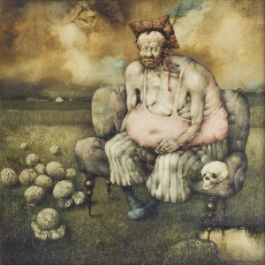 Jerzy Duda-Gracz, Hamlet polny, 1977/2021, ed. .../20, digigraphie na papierze, 55 x 55 cm