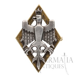 II RP Honorowa Odznaka 3. Pułku Strzelców Polskich dla A.S. Taylora