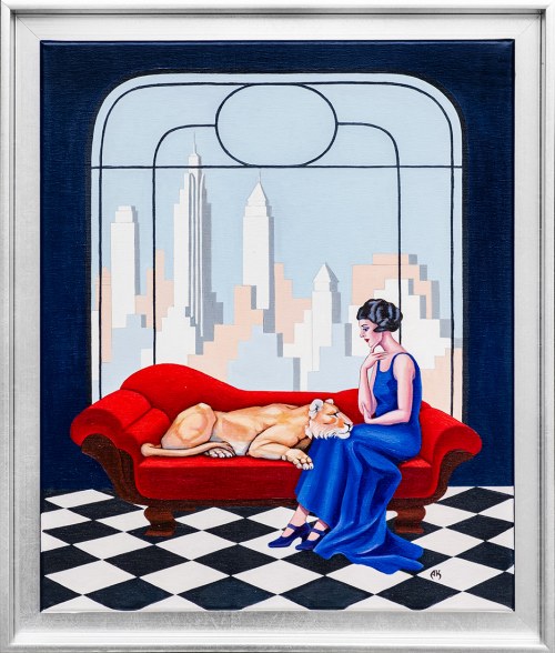 Anna Konikowska, Okno na Manhattan. Lew, 2022 r.