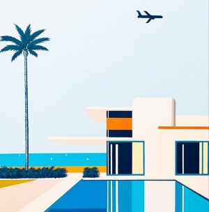 Jean-Claude Plewniak (Mark Renton), Orange Villa and pool, 2026