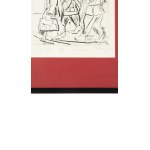 EDWARD DWURNIK, Szturm, sucha igła, papier, 34 x 24 cm, sygnowany, 1985