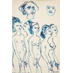 EDWARD DWURNIK, Salon Amadeo, Akryl, płotno, 41 x 27 cm, sygnowany, pieczęć autorska, odwrocie, 2009