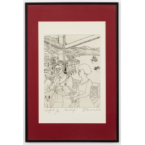 EDWARD DWURNIK, Penelopa, akwaforta, akwatinta, 32 x 24.5 cm, 1998