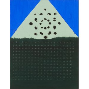 Józef Hałas, Bez tytułu, gwasz, papier, 50 x 70 cm, 1960