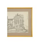 EDWARD DWURNIK, Kielce, ołówek, papier, 29 x 49 cm, 1965