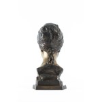Konstanty Laszczka, Smutna, brąz, 41 x 22 x 23 cm, 1905