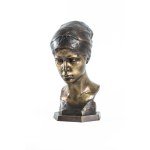 Konstanty Laszczka, Smutna, brąz, 41 x 22 x 23 cm, 1905