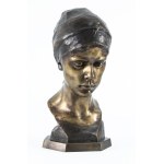 Konstanty Laszczka, Smutna, brąz, 41 x 22 x 23 cm, 1905