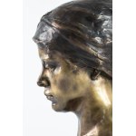 Konstanty Laszczka, Smutna, brąz, 41 x 22 x 23 cm, 1905