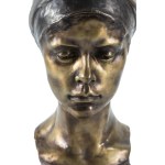 Konstanty Laszczka, Smutna, brąz, 41 x 22 x 23 cm, 1905