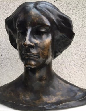 Konstanty Laszczka, Portret Kobiety, brąz, 40 x 50 x 30 cm, 1944