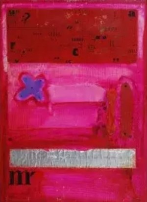 Tomasz Stando, Kompozycja abstrakcyjna, akryl, płótno, 100 x 70 cm, 2022