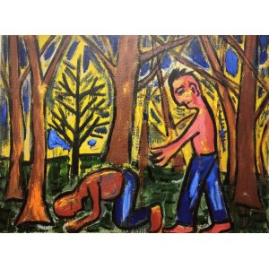 Zdzisław Nitka, Bracia, 120 x 90 cm