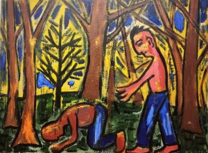 Zdzisław Nitka, Bracia, 120 x 90 cm