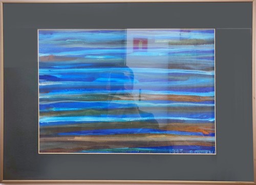 EDWARD DWURNIK, Bez Tytułu, tempera, papier, 37 x 47 cm, 1993