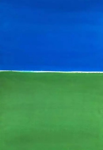 Józef Hałas, Bez Tytułu, gwasz, papier, 50 x 70 cm, 2000
