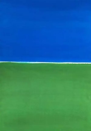 Józef Hałas, Bez Tytułu, gwasz, papier, 50 x 70 cm, 2000