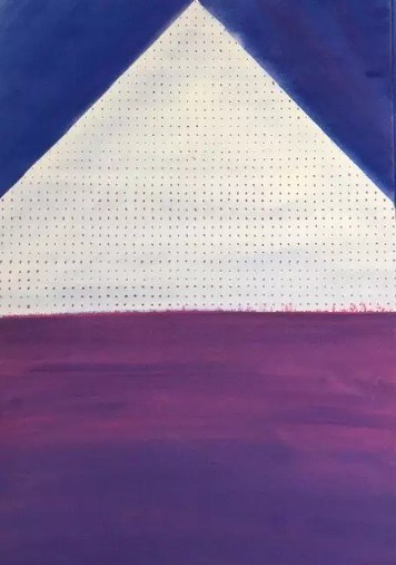 Józef Hałas, gwasz, papier, 50 x 70 cm, 2000