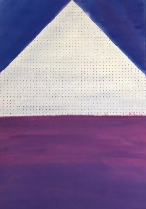 Józef Hałas, gwasz, papier, 50 x 70 cm, 2000