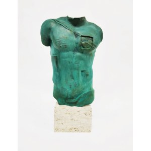 Igor Mitoraj, brąz, 38 x 27 x 10 cm, PERSEUSZ A952/1000HC PPRK, 1989