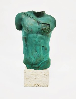 Igor Mitoraj, brąz, 38 x 27 x 10 cm, PERSEUSZ A952/1000HC PPRK, 1989